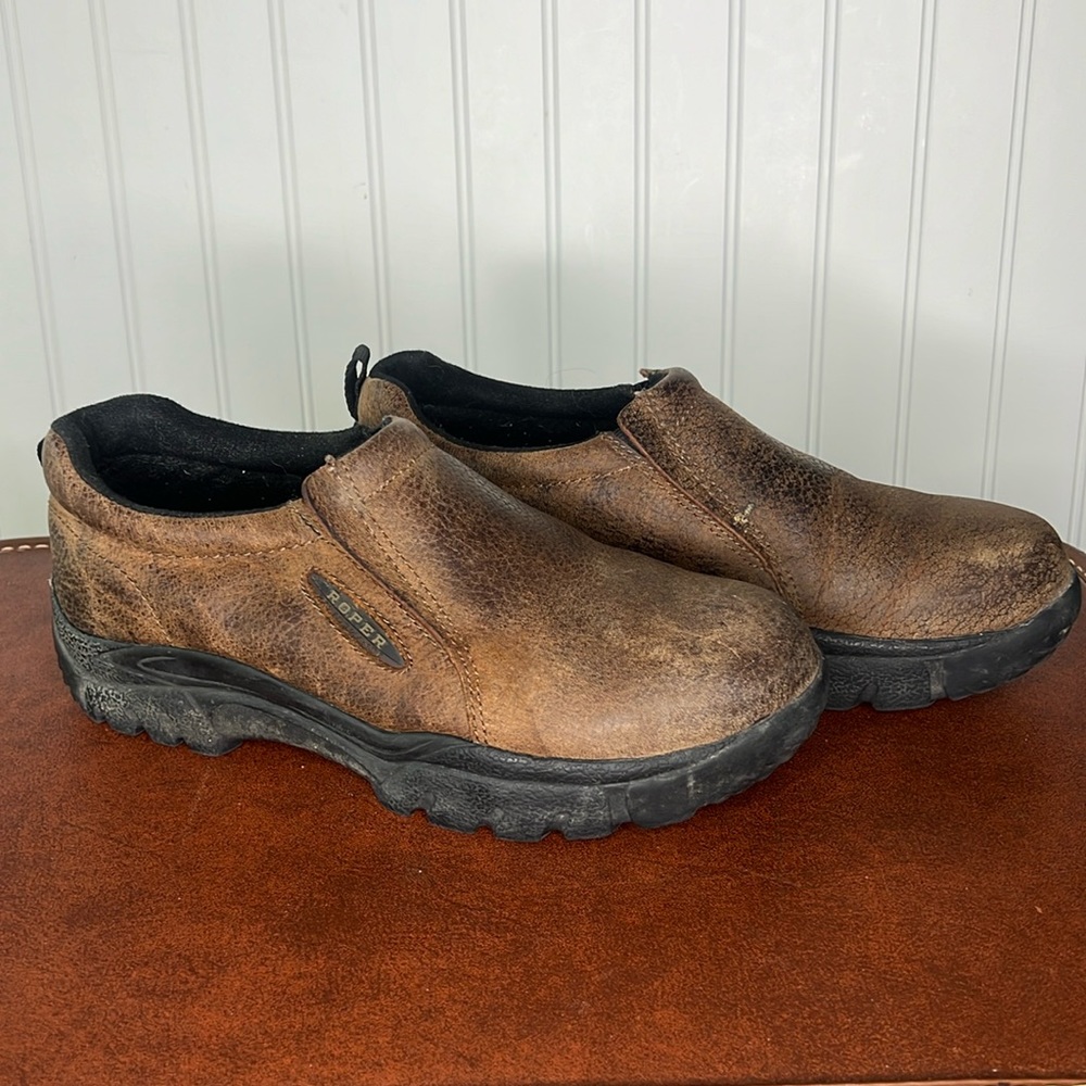 Roper Classic Timeless Basic Loafer Leather Shoes… - image 1